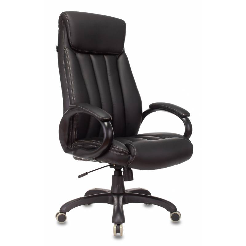 Кресло руководителя Бюрократ T-9922N черный эко.кожа крестов. пластик главное фото