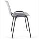 Стул STAFF "Iso Plast CF-009", черный каркас, пластик серый. Фото товара с разных ракурсов.