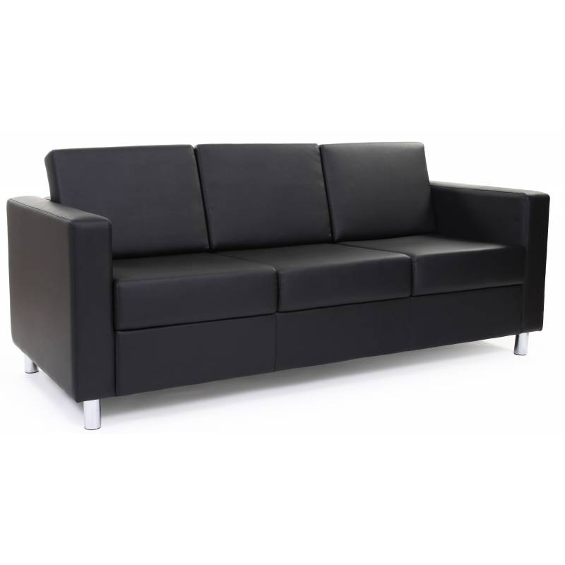 Трехместный диван Симпл черный главное фото