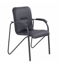 Кресло для приемных и переговорных  Samba CF-107, черный каркас, к/з черный, со, 533189