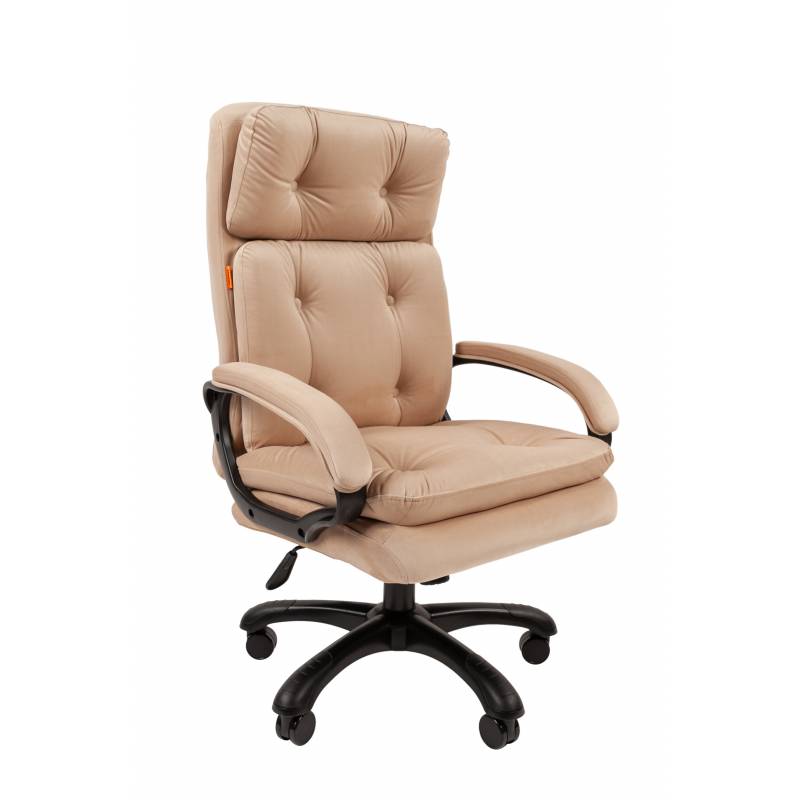 Кресло руководителя Chairman 442 Россия ткань T-6 бежевый (черный пластик) главное фото