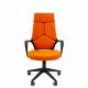 Кресло руководителя Chairman 525 оранжевая ткань. Фото товара с разных ракурсов.