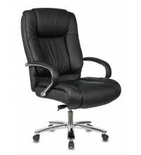 Кресло руководителя Бюрократ T-9925SL/BLACK черный кожа крестовина хром