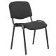 Стул для персонала и посетителей "ИЗО", черный каркас, ткань черная, В-14/С-11. Фото товара с разных ракурсов.