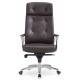 Кресло бюрократ DAO (коричневая кожа). Фото товара с разных ракурсов.