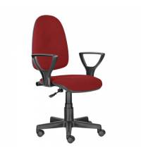 Кресло  "Prestige Ergo MG-311", регулируемая эргономичная спинка, ткань, красное, 532424