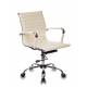 Кресло руководителя Бюрократ CH-883-LOW/IVORY низкая спинка слоновая кость искусственная кожа крестовина хром главное фото в маленьком размере