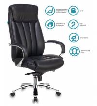 Кресло T-9922SL_Black (Черная кожа)