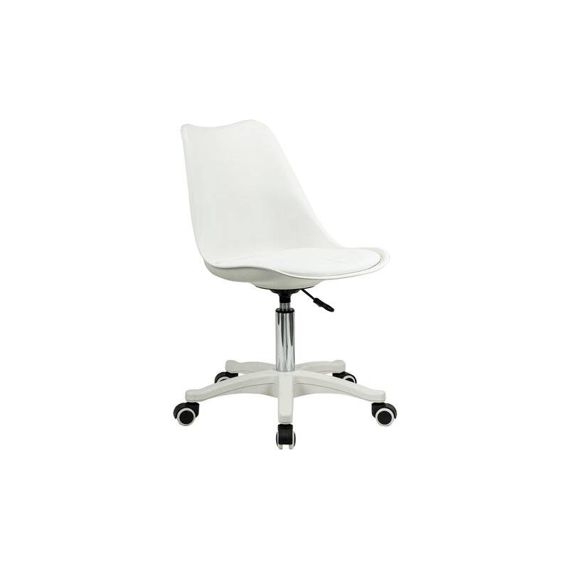 Кресло стул  "Eames MG-310 PL", пластик белый, экокожа белая, 532926 главное фото