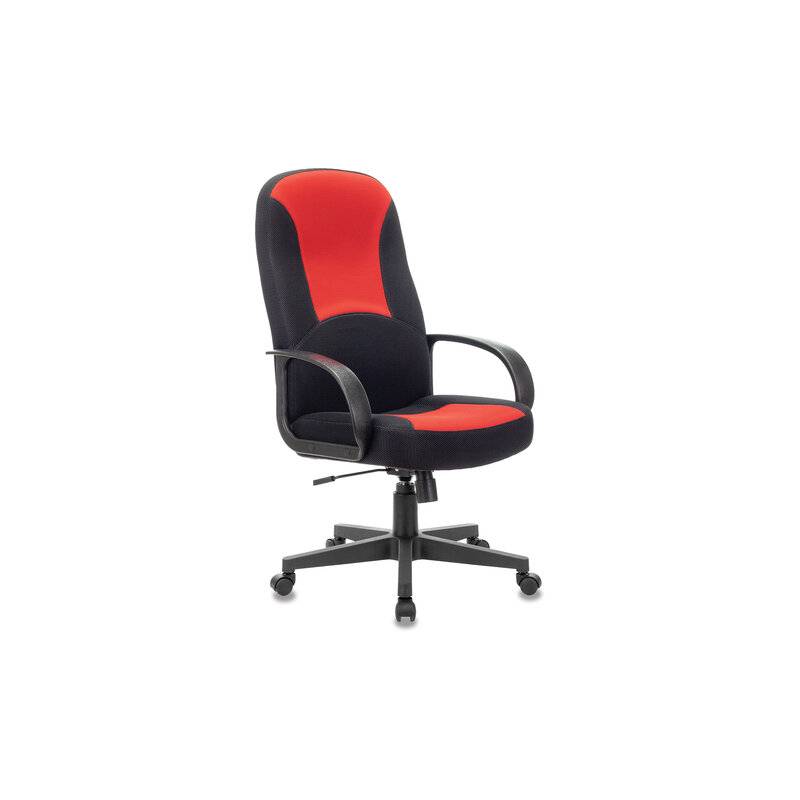 Кресло руководителя City EX-512, ткань черная/красная, TW главное фото