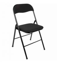 Стул складной  "Golf CF-007", черный каркас, черная ткань, В КОРОБЕ, 533025