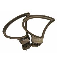 Пара пластиковых подлокотников 9801 для офисного кресла.