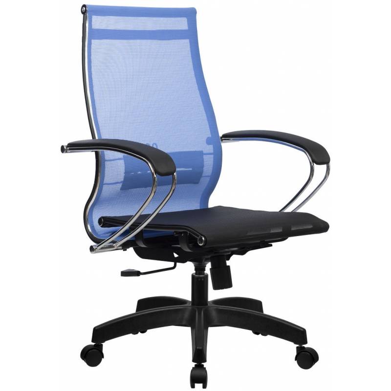 Эргономичное кресло руководителя Метта Комплект 9 васильковый главное фото