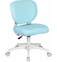 Кресло детское Cactus CS-CHR-3594BL голубой крестов. пластик белый