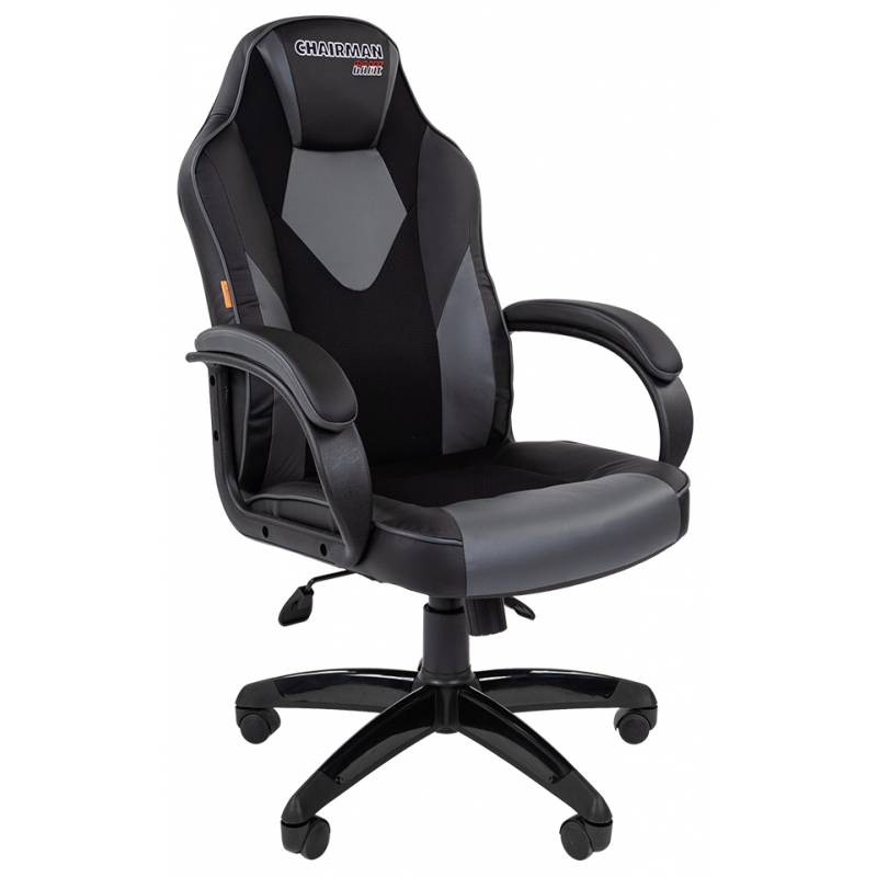 Игровое кресло Chairman game 17 Россия черн.серый (экокожа, ткань TW) главное фото
