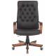 Кресло руководителя Бюрократ T-9928WALNUT/ECO черный эко.кожа крестов. металл/дерево. Фото товара с разных ракурсов.