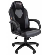 Игровое кресло Chairman game 17 Россия черн.серый (экокожа, ткань TW)
