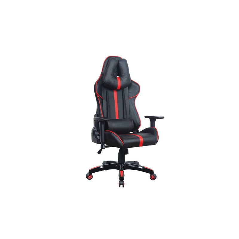 Игровое кресло  "GT Carbon GM-120", две подушки, экокожа, черное/красное, 531931 главное фото