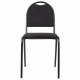 Стул для посетителей РС00Л, черный каркас, ткань черная. Фото товара с разных ракурсов.