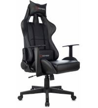 Кресло игровое Zombie Game Penta черный эко.кожа с подголов. крестов. пластик
