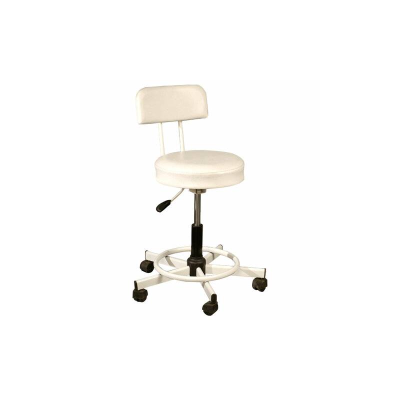 Стул кресло оператора РС12, без подлокотников, кожзам, белое, РС01.00.12-210- главное фото