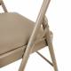 Стул складной для дома и офиса  "Golf Plus CF-003 Комфорт", бежевый каркас, кожзам бежевый, 531567. Фото товара с разных ракурсов.