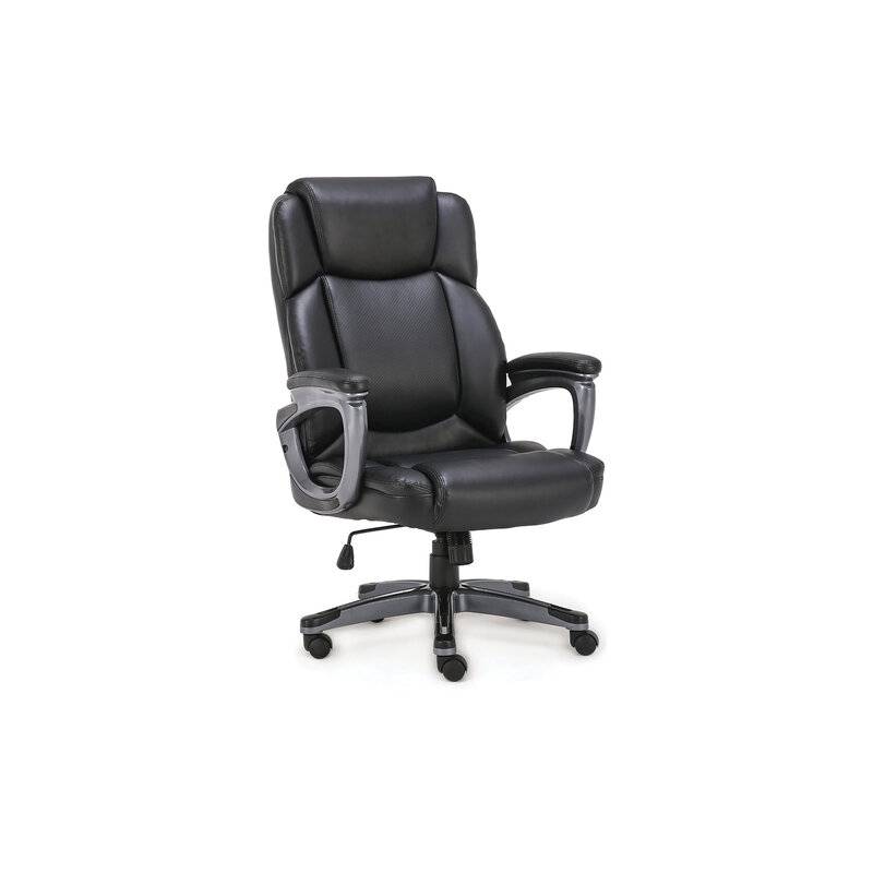 Кресло руководителя PREMIUM Favorite EX-577, пружинный блок, рециклированная кожа, черное главное фото