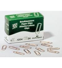 Скрепки Durable 1204-24 медь домик 26мм (упак.:100шт) картонная коробка