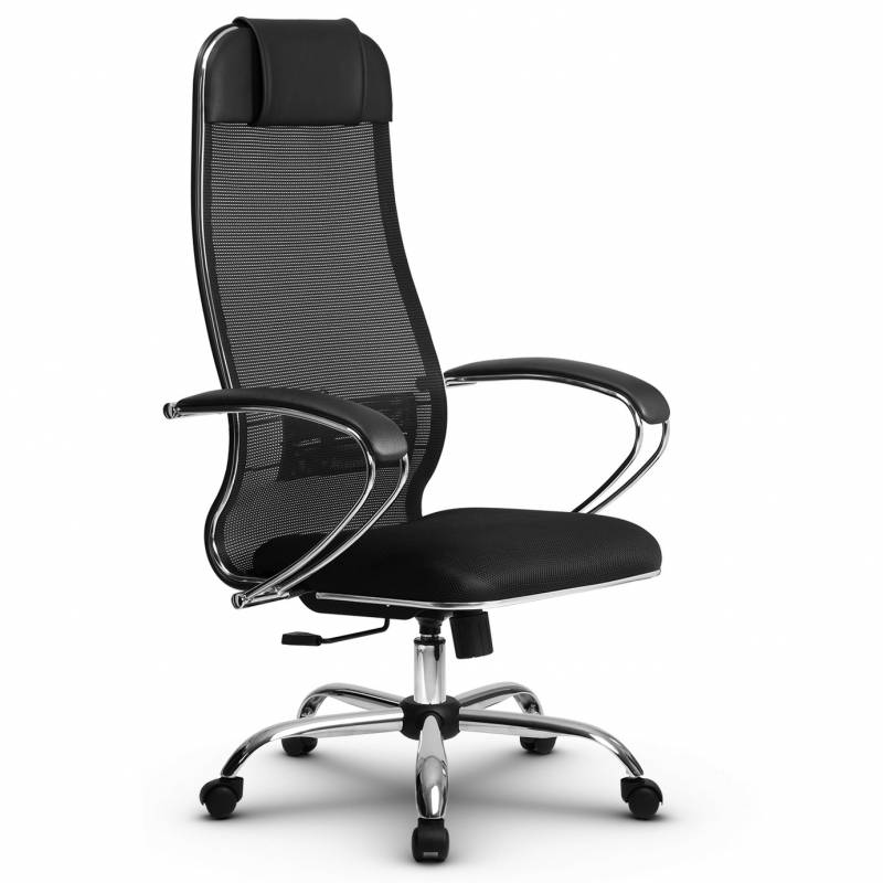 Эргономичное кресло руководителя Метта комплект 15 черный ch главное фото