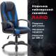Игровое кресло  PREMIUM "Rapid GM-102", НАГРУЗКА 180 кг, экокожа/ткань, черное/синее, 532106. Фото товара с разных ракурсов.