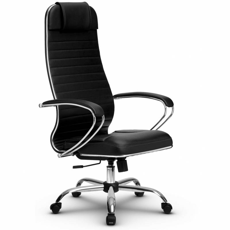 Эргономичное кресло руководителя Метта комплект 6 черное ch главное фото