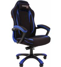 Игровое кресло Chairman game 28 Россия текстиль черно-синий