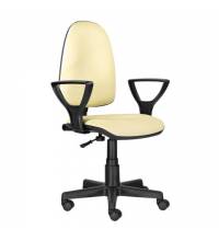 Кресло  "Prestige Ergo MG-311", регулируемая эргономичная спинка, кожзам, бежевое, 531878