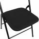 Стул складной  "Golf CF-007", черный каркас, черная ткань, В КОРОБЕ, 533025. Фото товара с разных ракурсов.