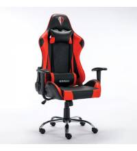 Игровое кресло  "Hunter GM-130", две подушки, экокожа, черное/красное, 532797