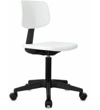 Кресло детское Бюрократ CH 200 белый пластик крестов. пластик