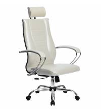 Эргономичное кресло руководителя Метта комплект 35 белый лебедь