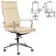 Кресло руководителя PREMIUM Kayman EX-532, экокожа, хром, бежевое. Фото товара с разных ракурсов.