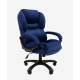 Кресло руководителя Chairman Home 434 Россия ткань Т-82 синее (черный пластик) главное фото в маленьком размере