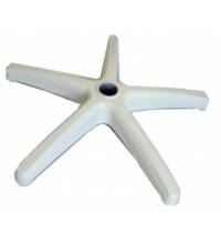 Белое пластиковое пятилучие