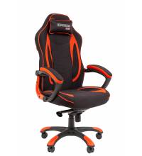 Игровое кресло Chairman game 28 Россия ткань черный/красный (мультиблок)