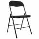 Стул складной  "Golf CF-007", черный каркас, черная ткань, В КОРОБЕ, 533025. Фото товара с разных ракурсов.