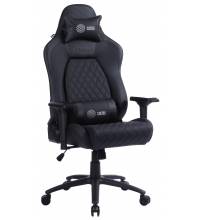 Кресло игровое Cactus CS-CHR-130 черный эко.кожа с подголов. крестов. сталь