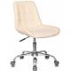 Кресло Бюрократ CH-350SL/IVORY светло-бежевый искусст.кожа/ткань крестовина хром главное фото в маленьком размере