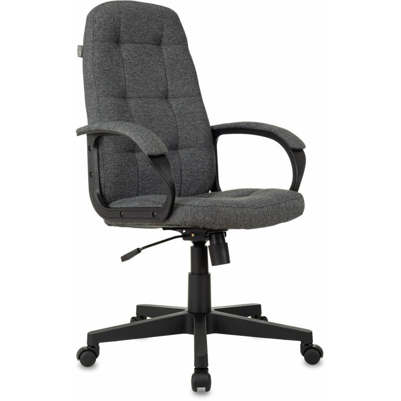 Кресло руководителя Бюрократ CH 002 Fabric серый 3C1 крестов. пластик главное фото