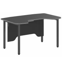 Стол компьютерный игровой SSTG 1385 Антрацит/Металлик 1360х850х747