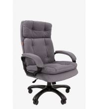 Кресло руководителя Chairman 442 Россия ткань T-53 серый (черный пластик)