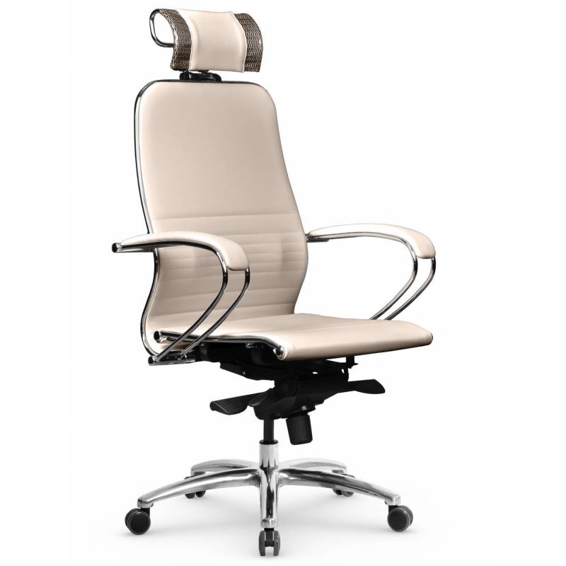 Кресло Samurai K-2.04 бежевая кожа главное фото