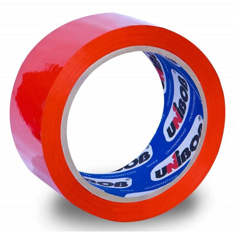 Клейкая лента упаковочная Unibob 600 41155 красная шир.48мм дл.66м 45мкр главное фото