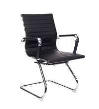 Кресло Бюрократ CH-883-LOW-V/BLACK низкая спинка черный искусственная кожа